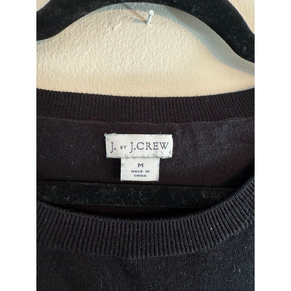 J by J Crew black cotton sweater; great basic sweater medium - Picture 2 of 6
